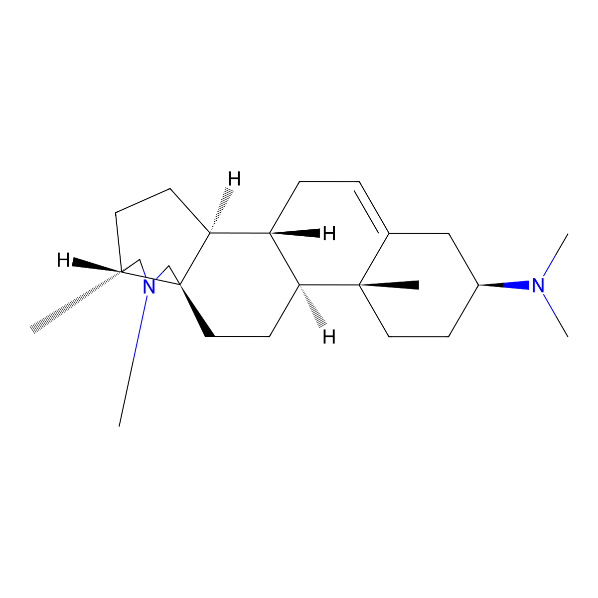 Conessine molecular structure, CAS 546-06-5
