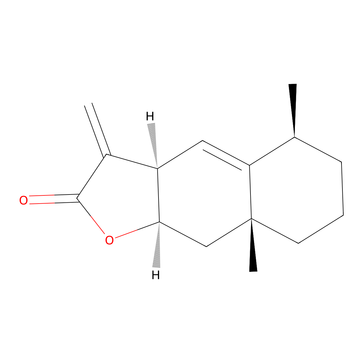 (+)-Alantolactone molecular structure, CAS 546-43-0