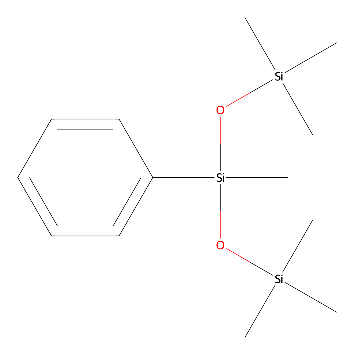 1,1,1,3,5,5,5-Heptamethyl-3-phenyltrisiloxane molecular structure, CAS 546-44-1
