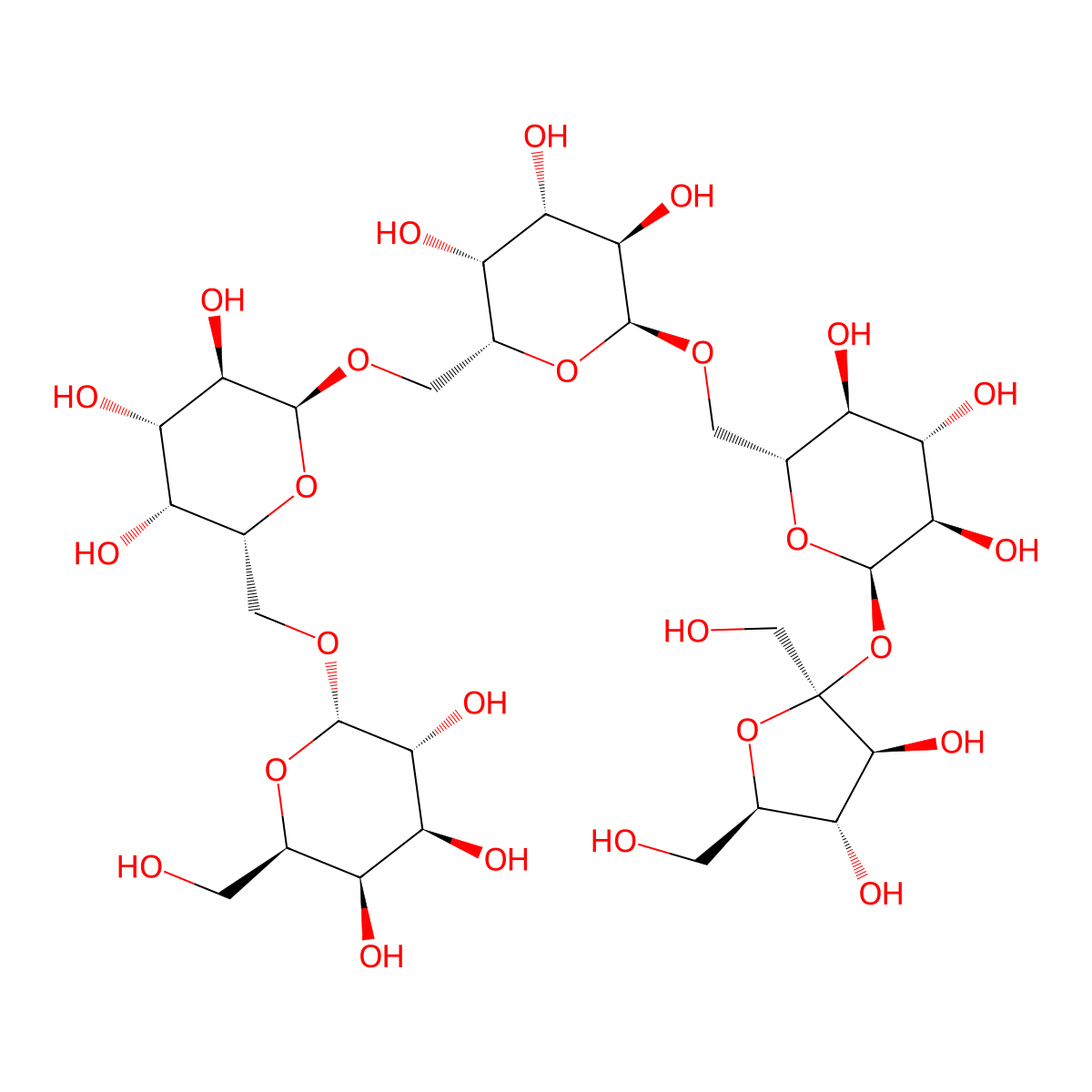 Verbascose molecular structure, CAS 546-62-3