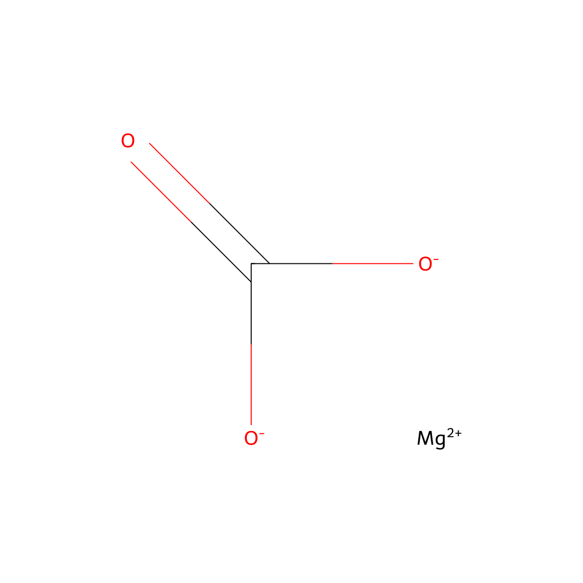 Magnesium Carbonate molecular structure, CAS 546-93-0