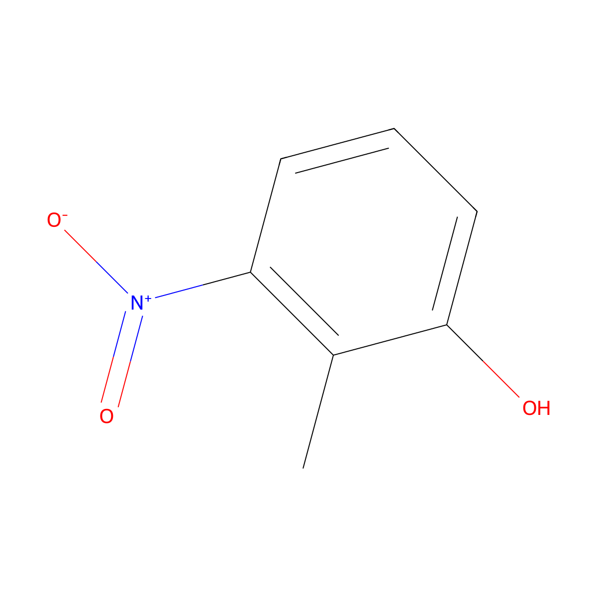 2-Methyl-3-nitrophenol molecular structure, CAS 5460-31-1