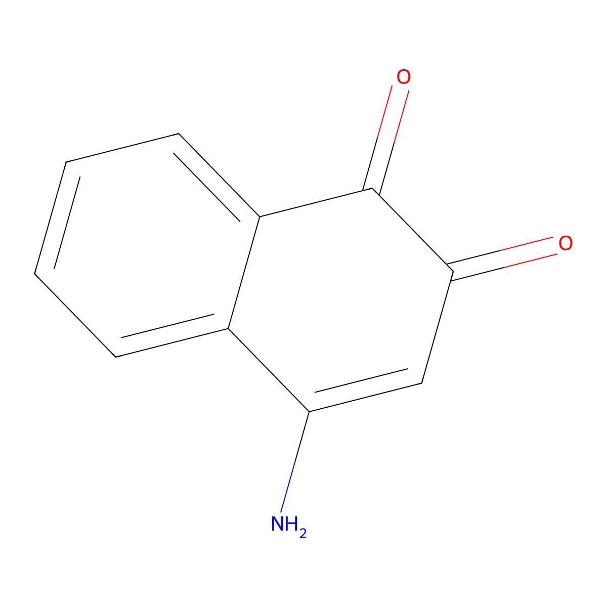 4-Amino-1,2-naphthoquinone molecular structure, CAS 5460-35-5