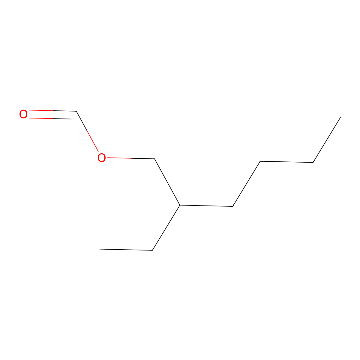 2-Ethylhexyl formate molecular structure, CAS 5460-45-7