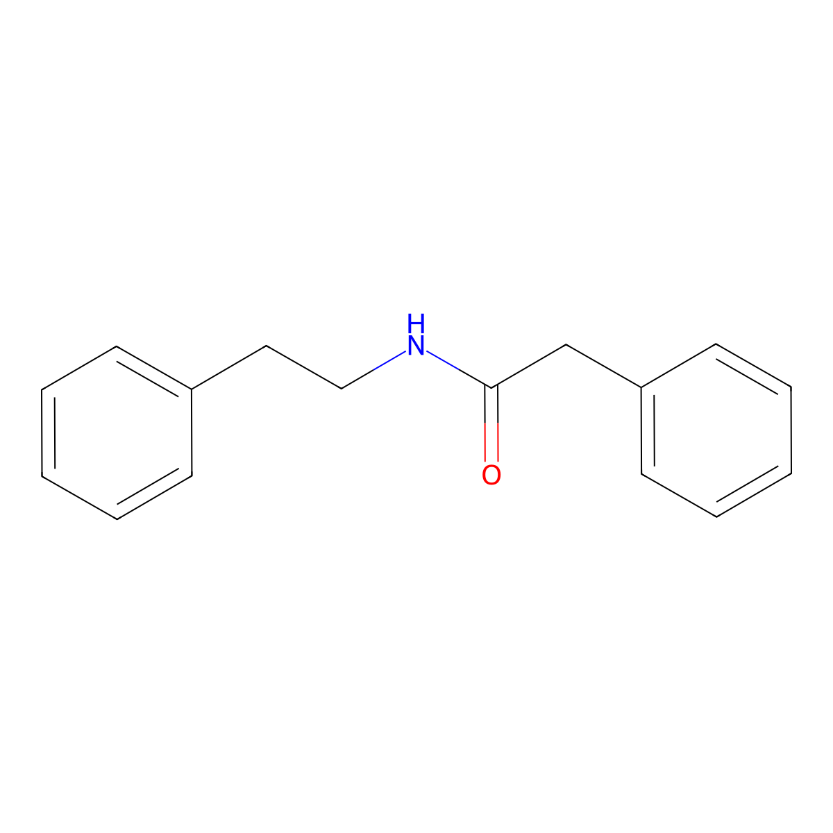 N-phenethyl-2-phenylacetamide molecular structure, CAS 5460-60-6