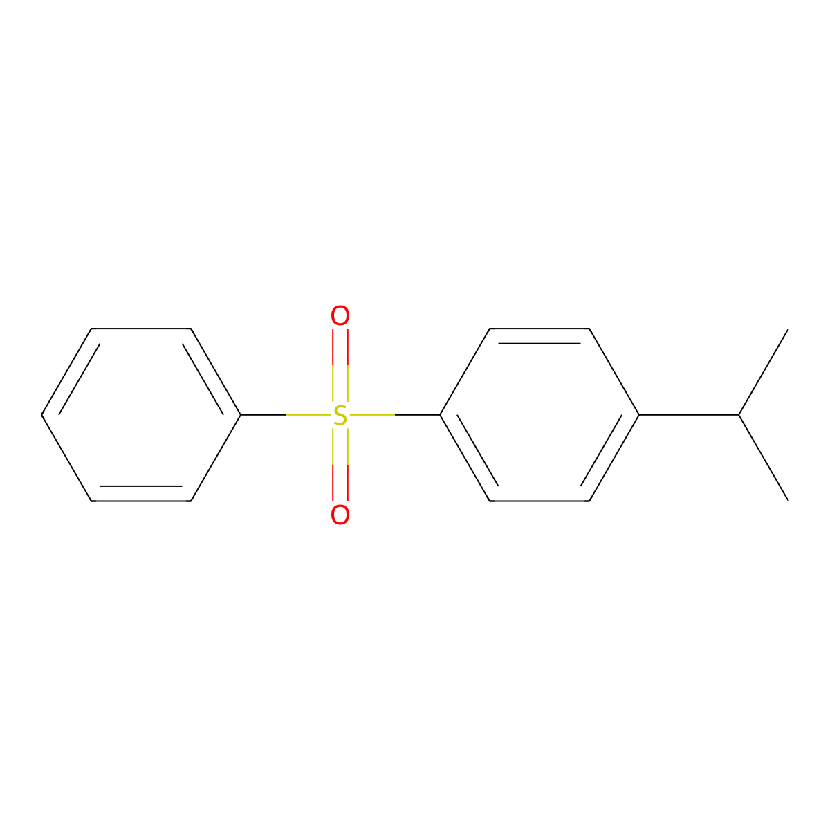 1-(Benzenesulfonyl)-4-propan-2-ylbenzene molecular structure, CAS 5460-67-3