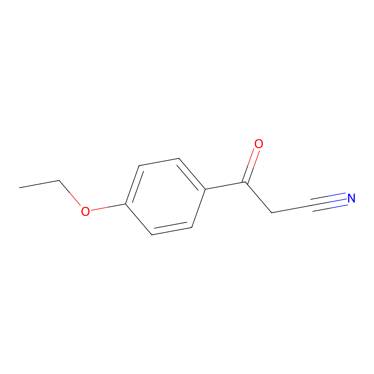 3-(4-Ethoxyphenyl)-3-oxopropanenitrile molecular structure, CAS 54605-62-8