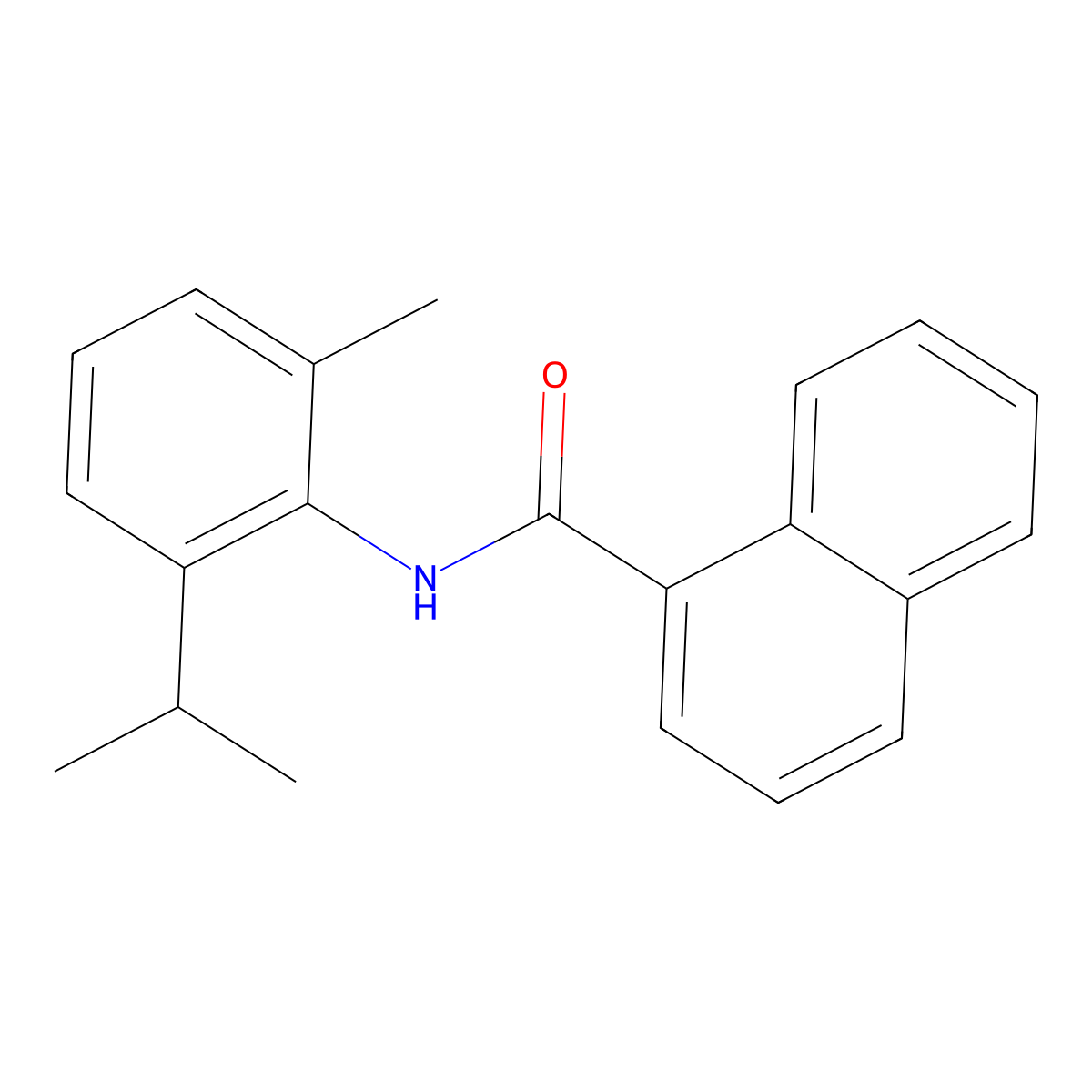 N-(2-isopropyl-6-methylphenyl)-1-naphthamide molecular structure, CAS 546068-89-7