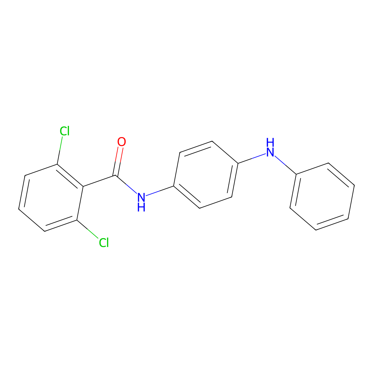 N-(4-anilinophenyl)-2,6-dichlorobenzamide molecular structure, CAS 546072-23-5