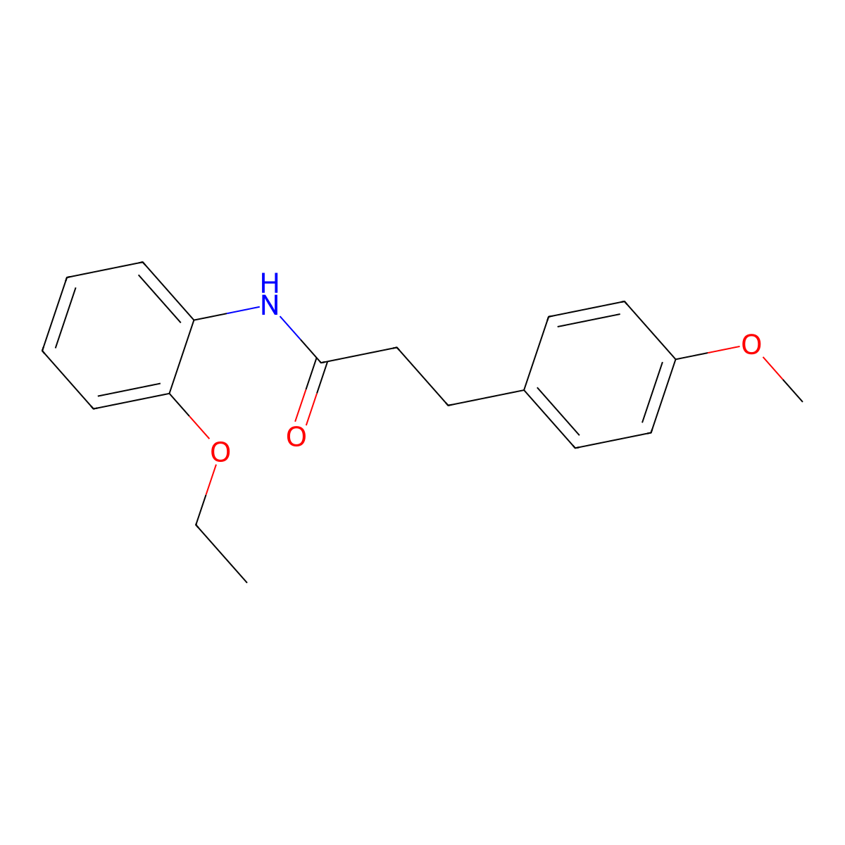 N-(2-Ethoxyphenyl)-3-(4-methoxyphenyl)propanamide molecular structure, CAS 546076-21-5