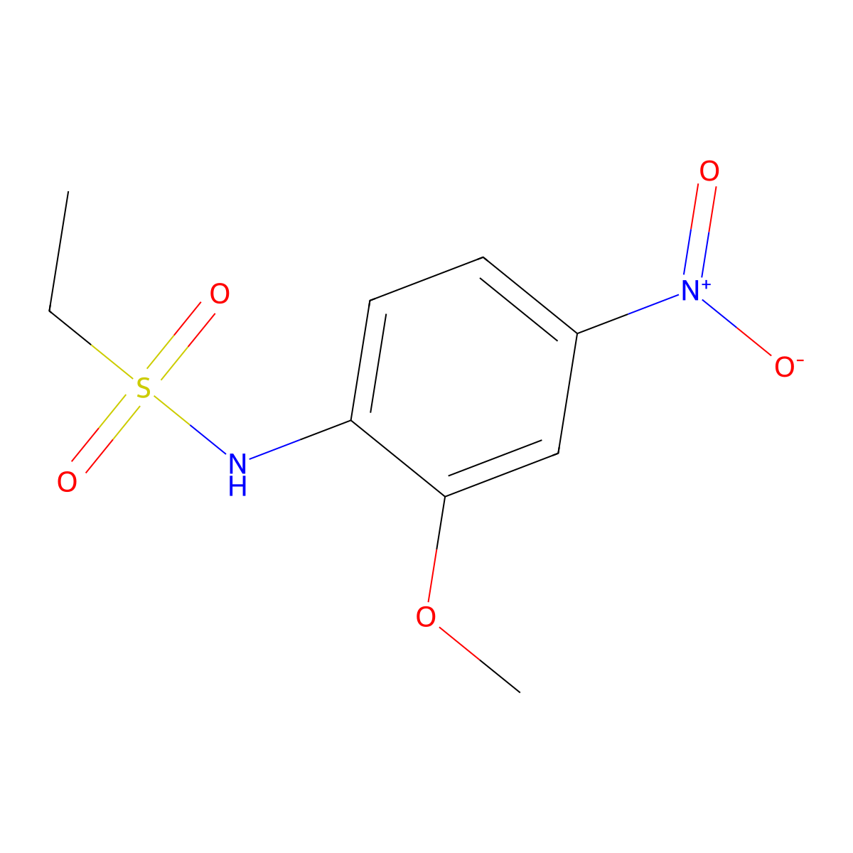 N-(2-methoxy-4-nitrophenyl)ethane-1-sulfonamide molecular structure, CAS 546077-27-4