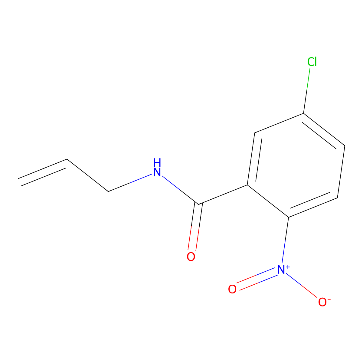 N-allyl-5-chloro-2-nitrobenzamide molecular structure, CAS 546083-32-3