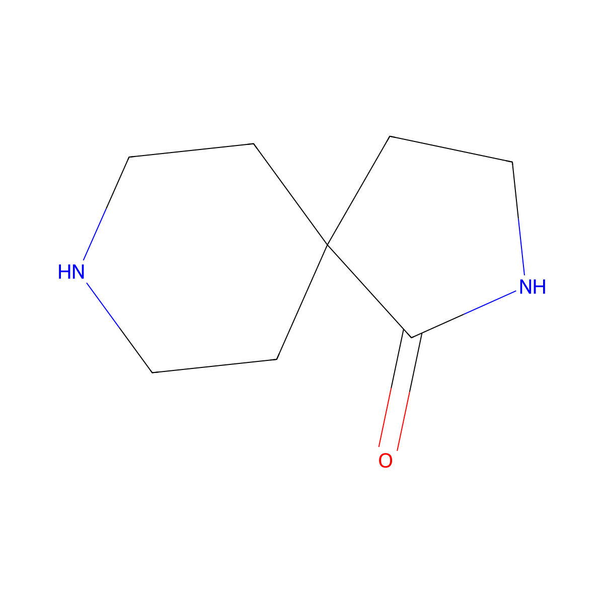 2,8-Diazaspiro(4.5)decan-1-one molecular structure, CAS 546086-95-7