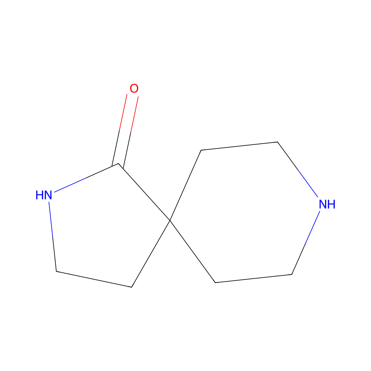 2,8-Diazaspiro(4.5)decan-1-one molecular structure, CAS 546086-95-7