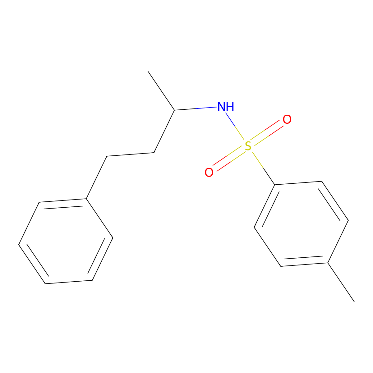 4-methyl-N-(4-phenylbutan-2-yl)benzenesulfonamide molecular structure, CAS 546088-12-4