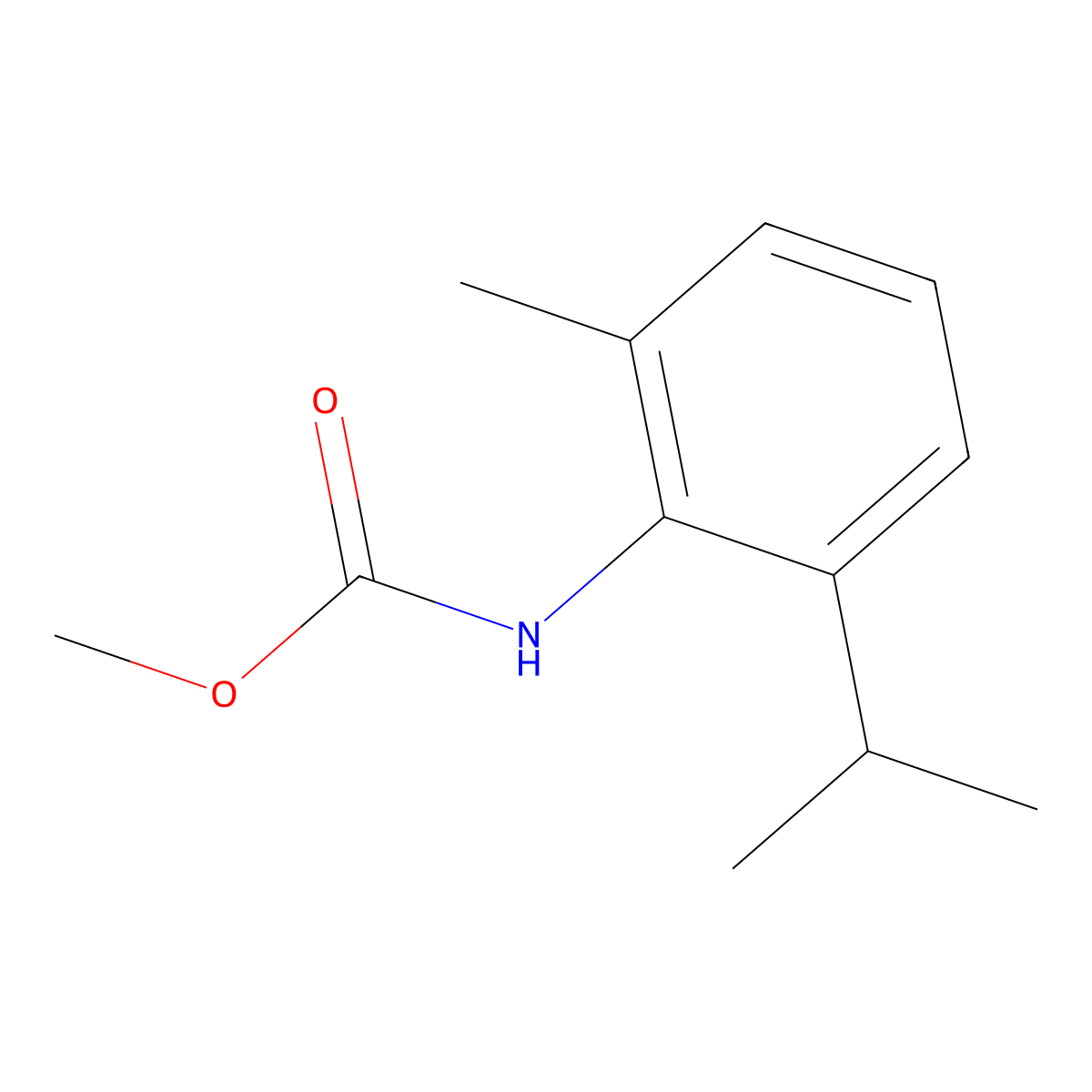 Methyl 2-isopropyl-6-methylphenylcarbamate molecular structure, CAS 546089-04-7
