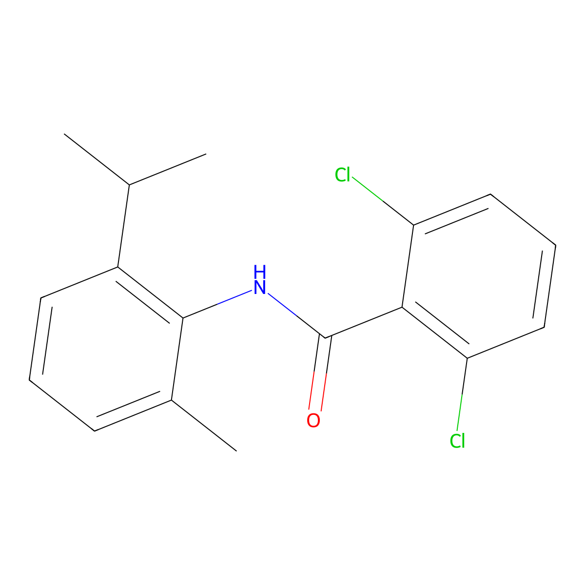 2,6-dichloro-N-(2-isopropyl-6-methylphenyl)benzamide molecular structure, CAS 546090-97-5