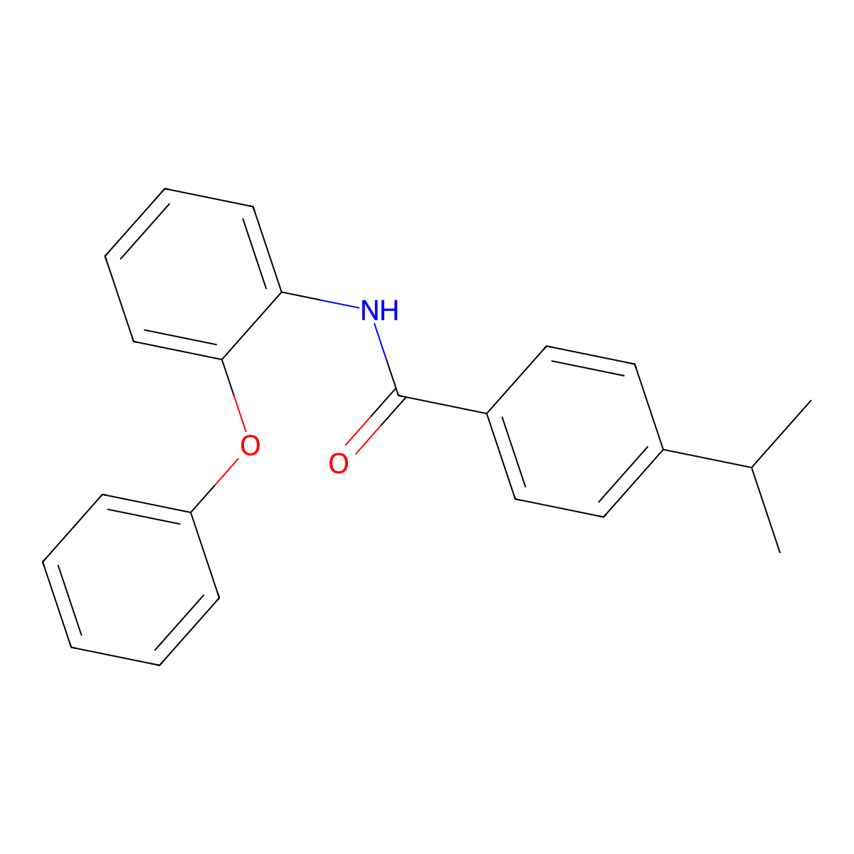 N-(2-phenoxyphenyl)-4-propan-2-ylbenzamide molecular structure, CAS 546091-02-5