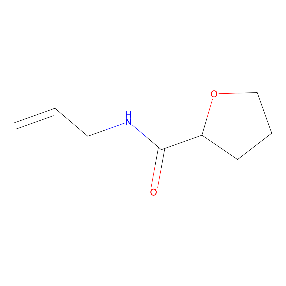 N-(prop-2-en-1-yl)oxolane-2-carboxamide molecular structure, CAS 546091-07-0