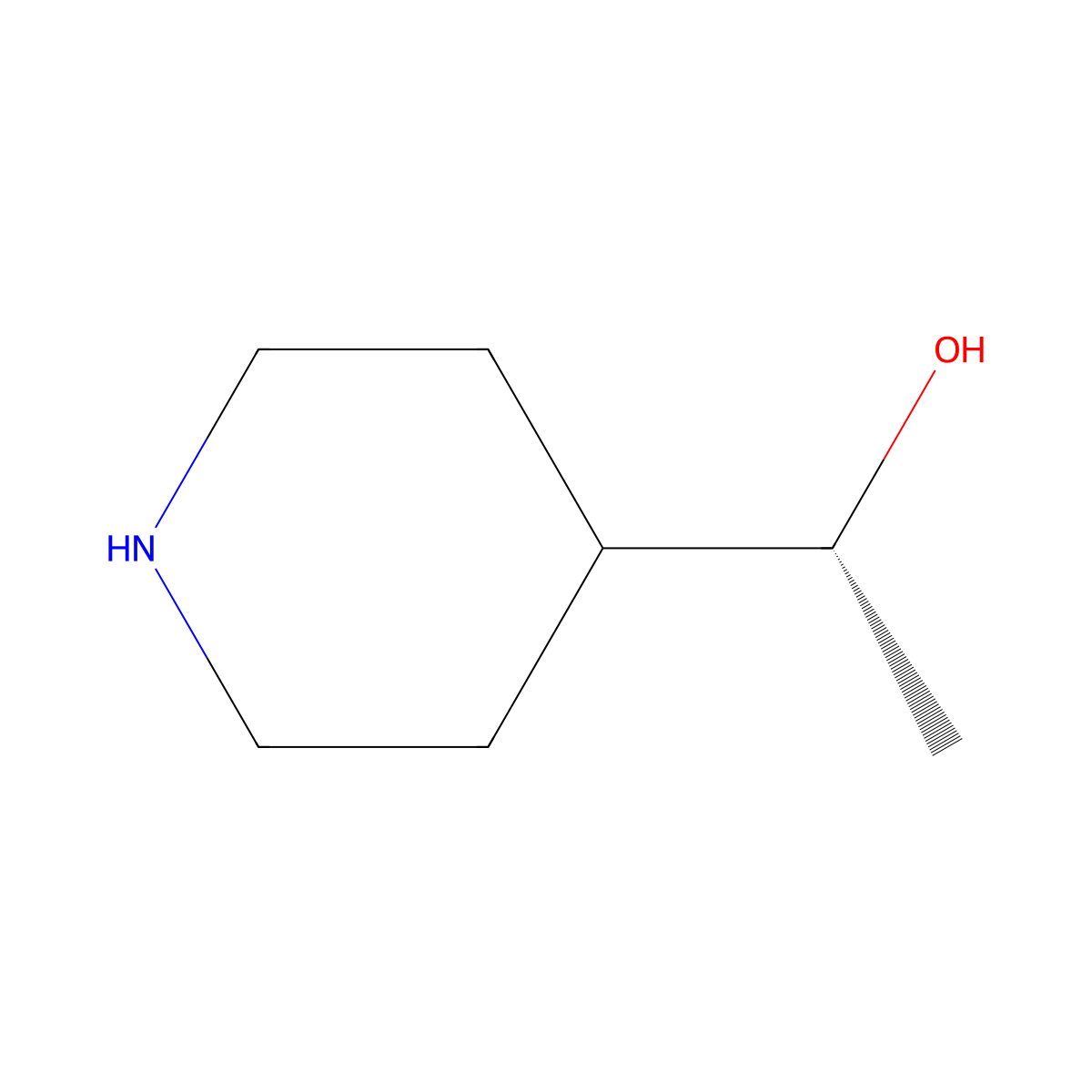 (R)-1-(Piperidin-4-YL)ethanol molecular structure, CAS 546093-45-2