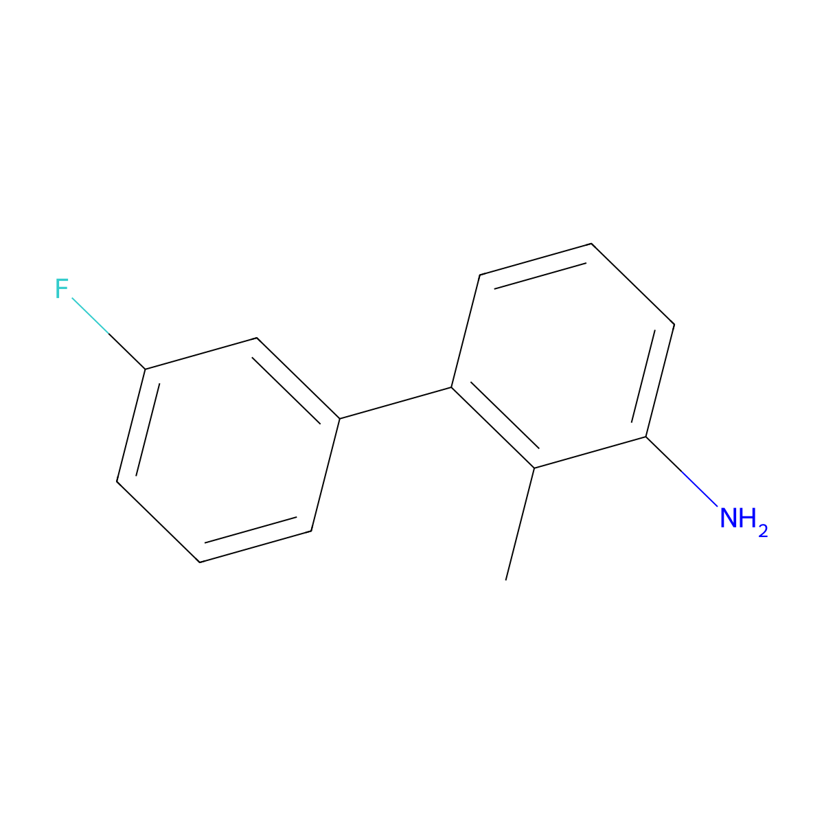 3-(3-Fluorophenyl)-2-methylaniline molecular structure, CAS 546094-18-2