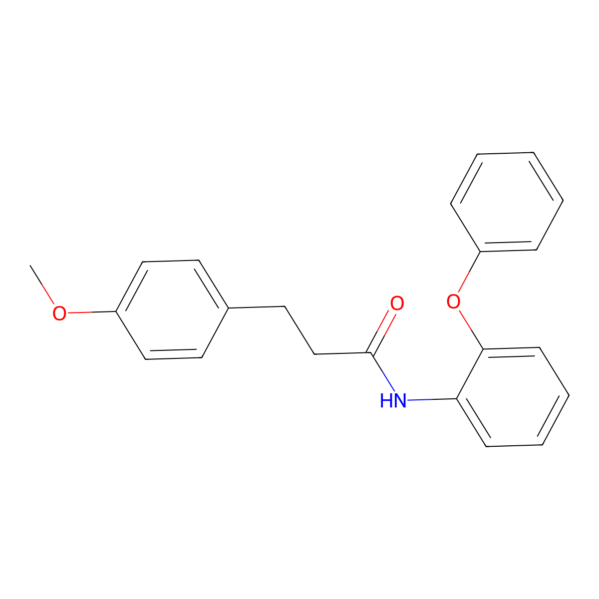 3-(4-methoxyphenyl)-N-(2-phenoxyphenyl)propanamide molecular structure, CAS 546097-43-2