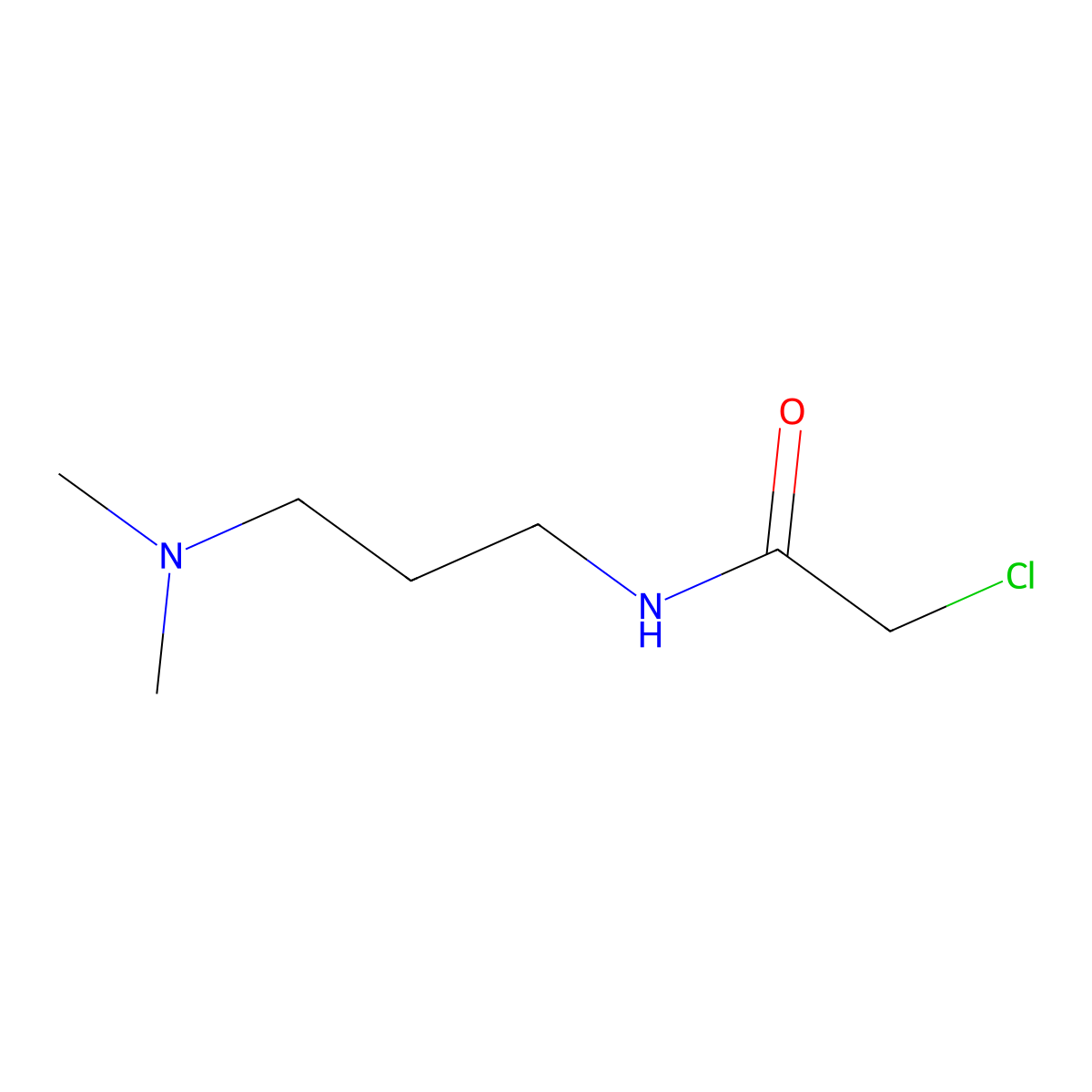 2-chloro-N-[3-(dimethylamino)propyl]acetamide molecular structure, CAS 546099-52-9