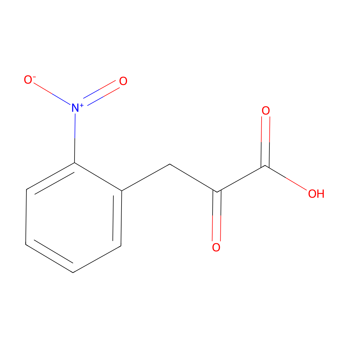 3-(2-Nitrophenyl)-2-oxopropanoic acid molecular structure, CAS 5461-32-5