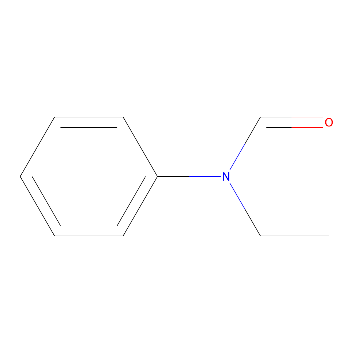 Formamide, N-ethyl-N-phenyl- molecular structure, CAS 5461-49-4
