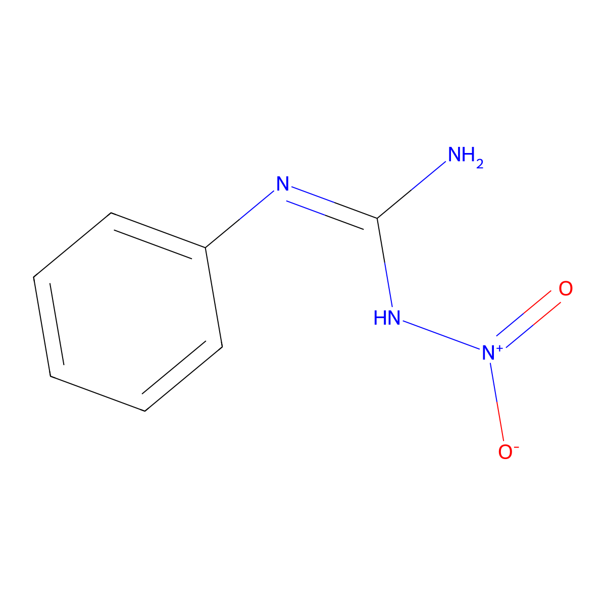 1-Nitro-2-phenylguanidine molecular structure, CAS 5461-83-6