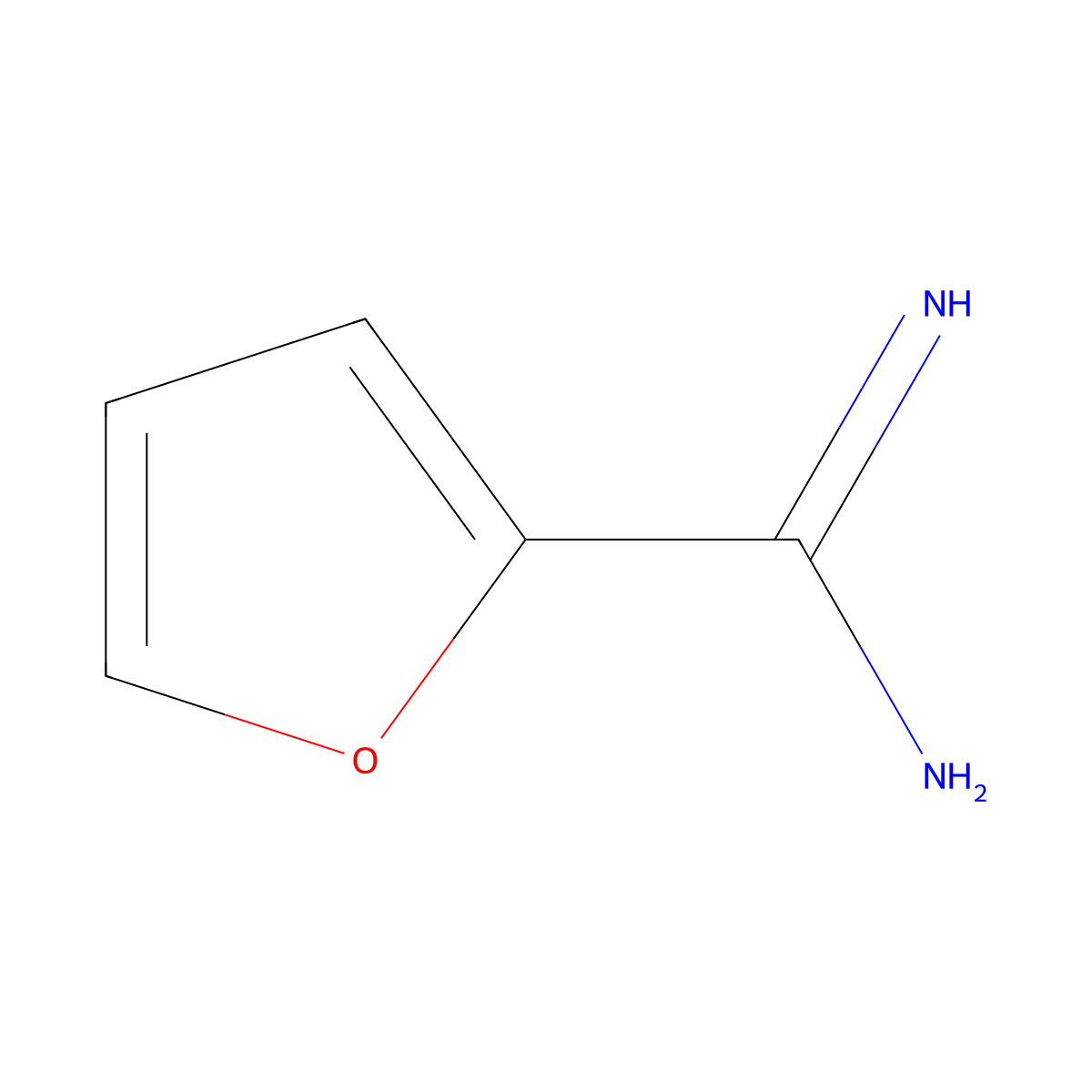 2-Furancarboximidamide molecular structure, CAS 54610-73-0