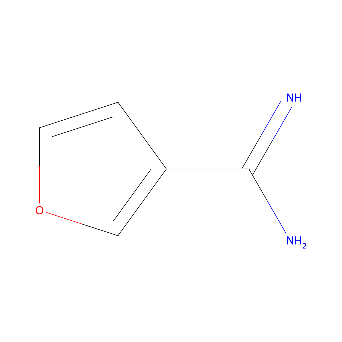 Furan-3-carboximidamide molecular structure, CAS 54610-79-6
