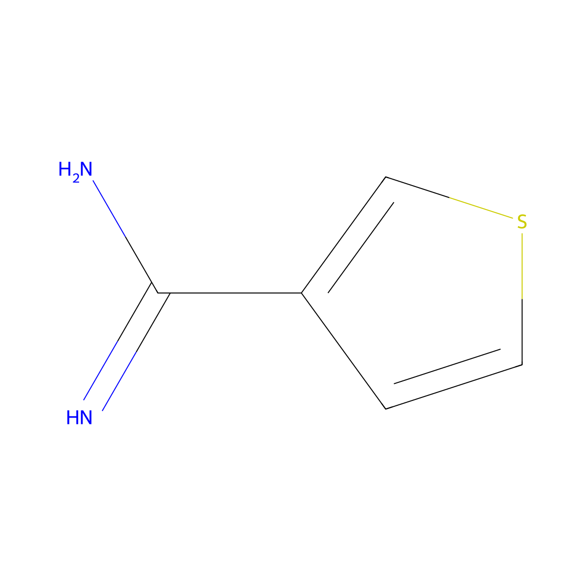 Thiophene-3-carboximidamide molecular structure, CAS 54610-81-0
