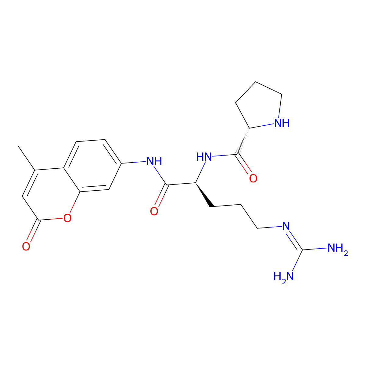 Pro-Arg-AMC molecular structure, CAS 546103-85-9