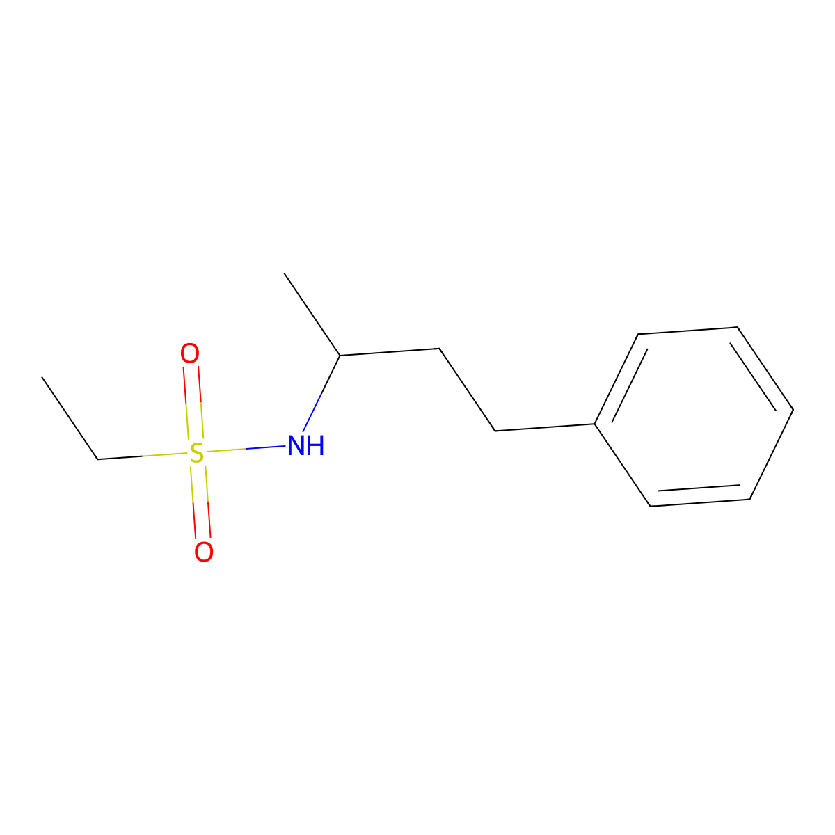 N-(4-phenylbutan-2-yl)ethanesulfonamide molecular structure, CAS 546108-44-5