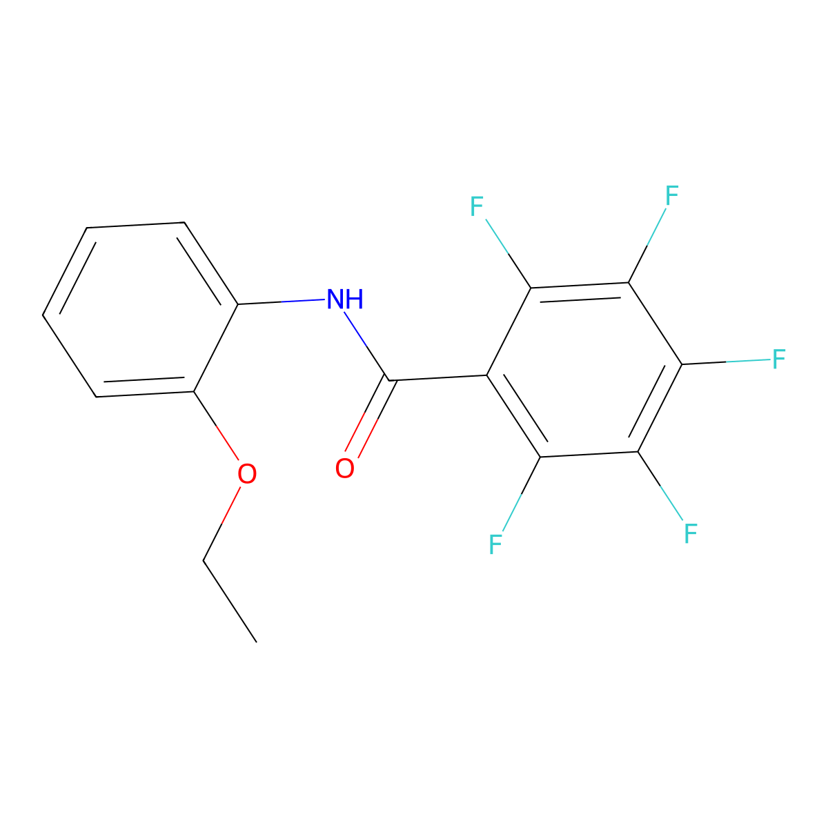 N-(2-ethoxyphenyl)-2,3,4,5,6-pentafluorobenzamide molecular structure, CAS 546116-15-8