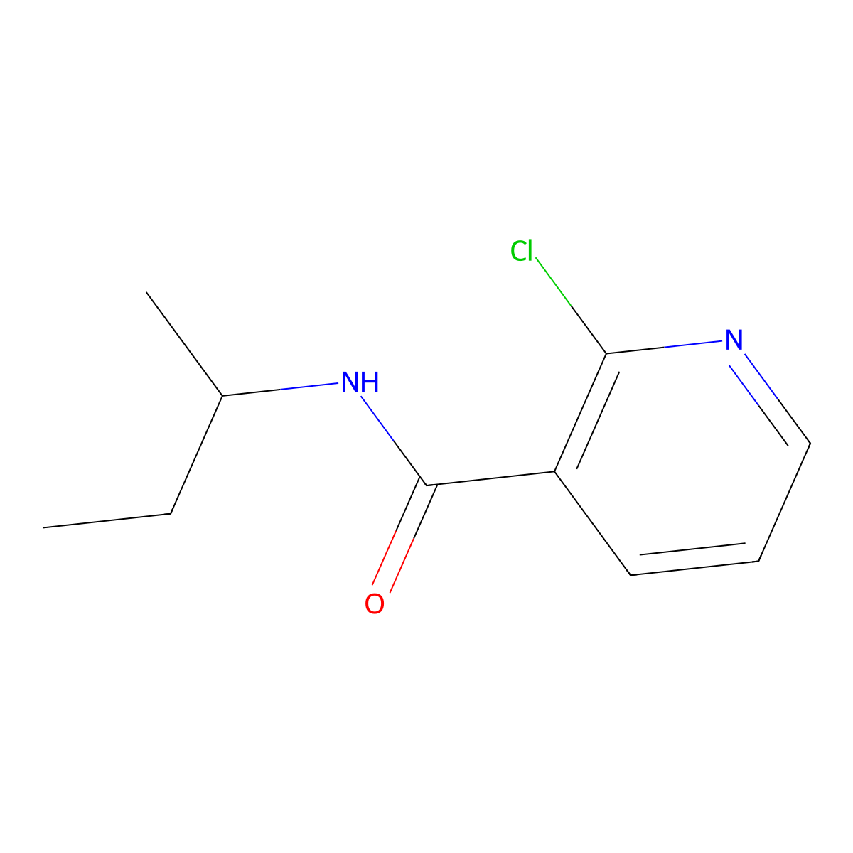 N-(Sec-butyl)-2-chloronicotinamide molecular structure, CAS 546116-80-7