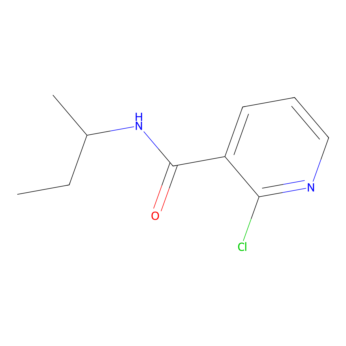 N-(Sec-butyl)-2-chloronicotinamide molecular structure, CAS 546116-80-7