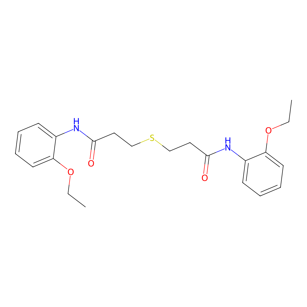 3-[3-(2-ethoxyanilino)-3-oxopropyl]sulfanyl-N-(2-ethoxyphenyl)propanamide molecular structure, CAS 546118-98-3