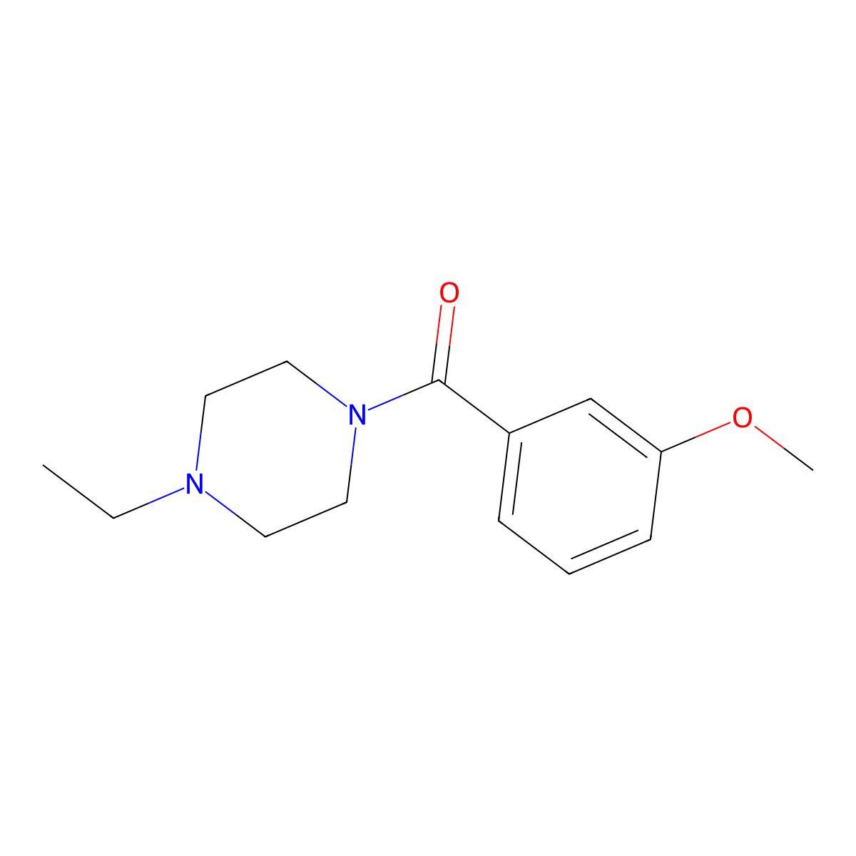 (4-Ethylpiperazin-1-yl)-(3-methoxyphenyl)methanone molecular structure, CAS 546119-93-1