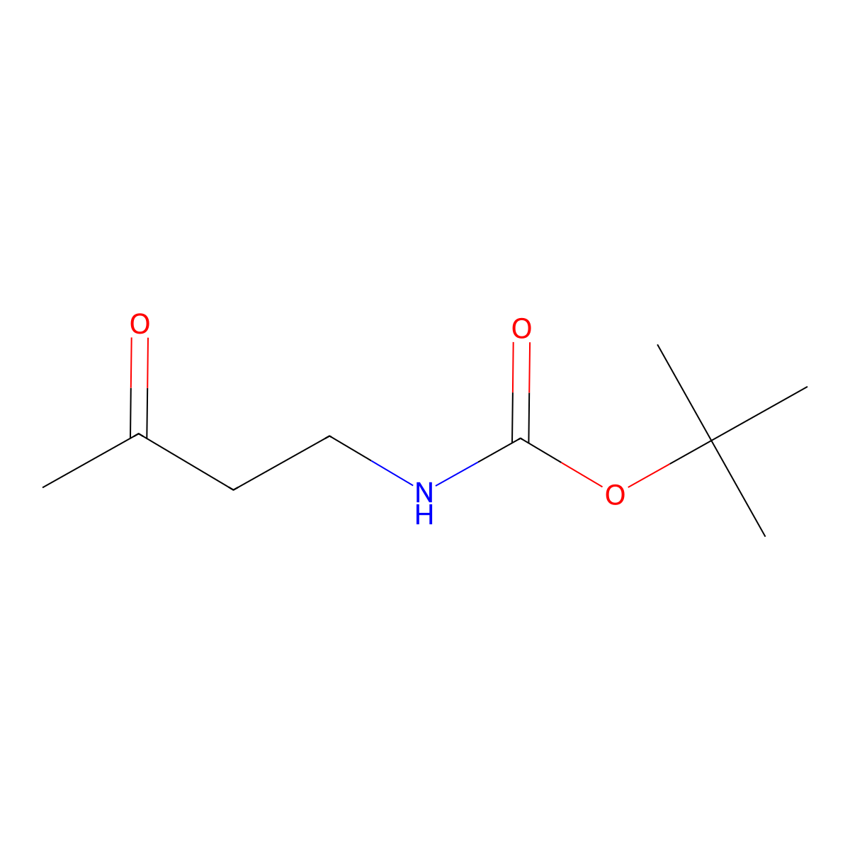 tert-butyl N-(3-oxobutyl)carbamate molecular structure, CAS 54614-95-8