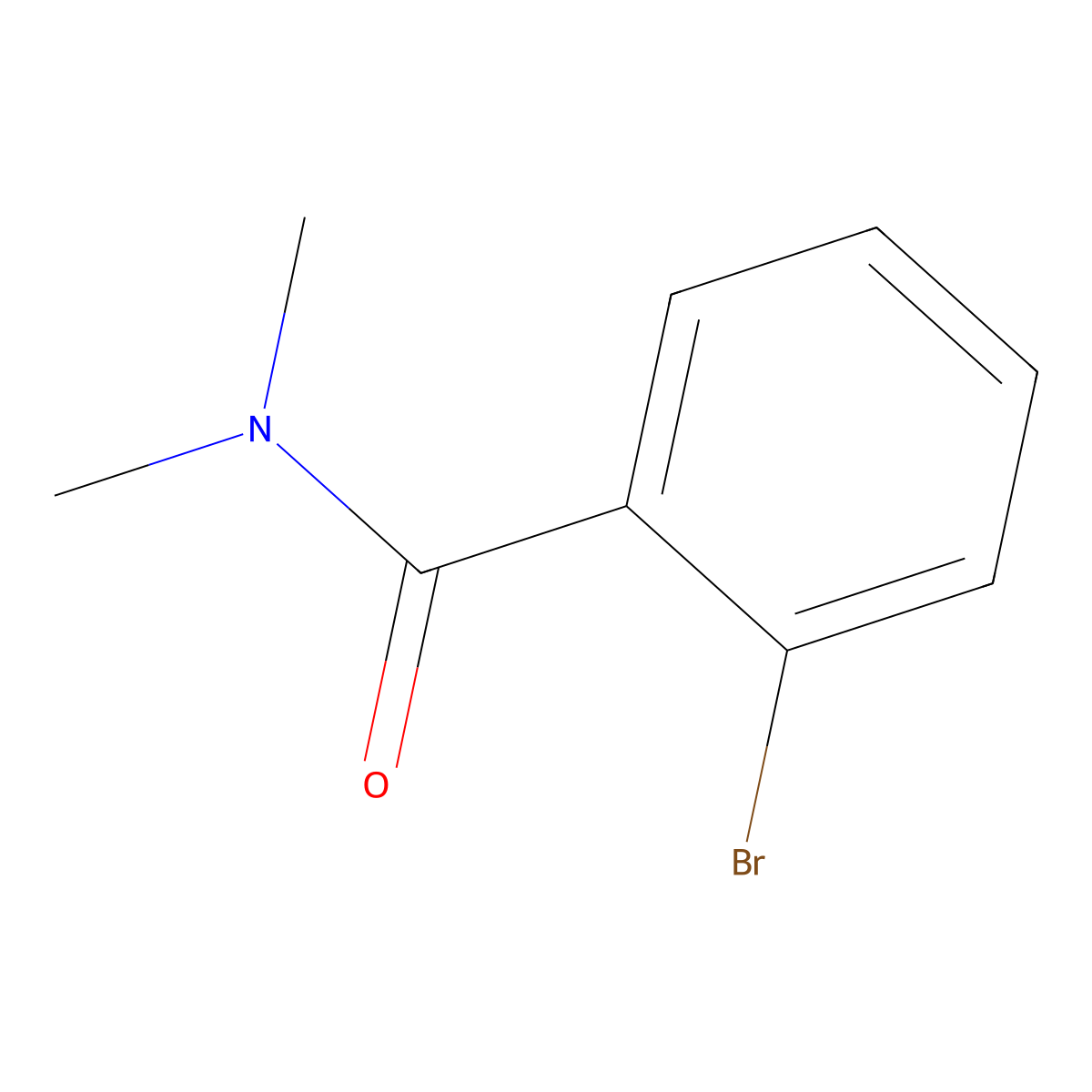 2-bromo-N,N-dimethylbenzamide molecular structure, CAS 54616-47-6