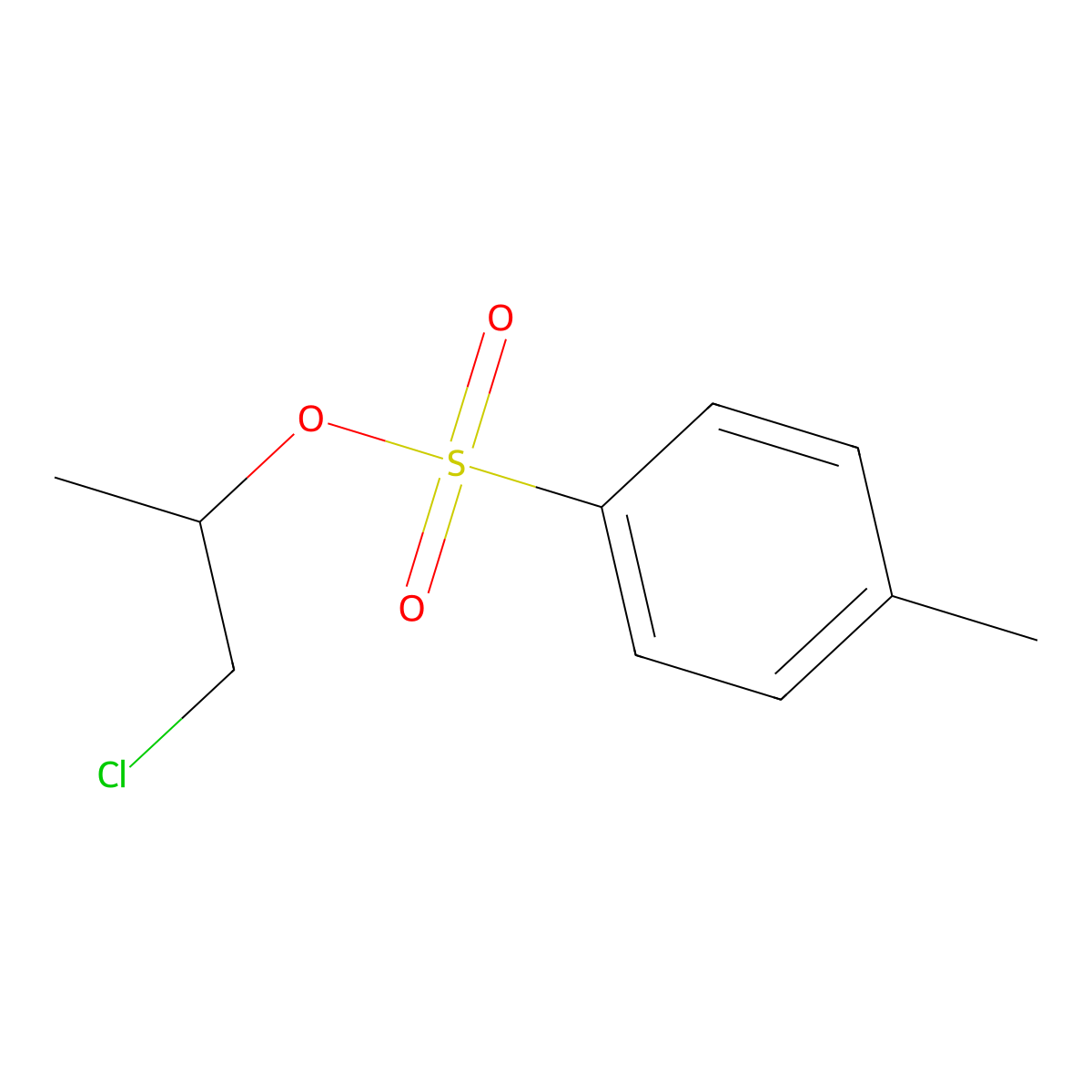 1-Chloropropan-2-yl 4-methylbenzene-1-sulfonate molecular structure, CAS 54619-32-8