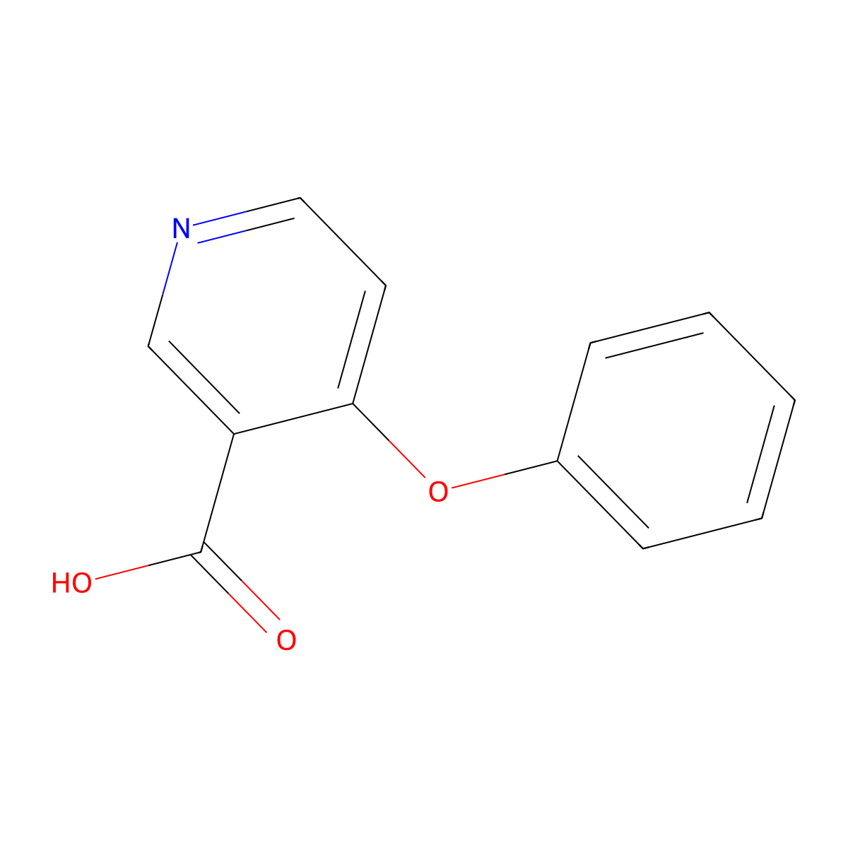 4-Phenoxypyridine-3-carboxylic acid molecular structure, CAS 54629-95-7