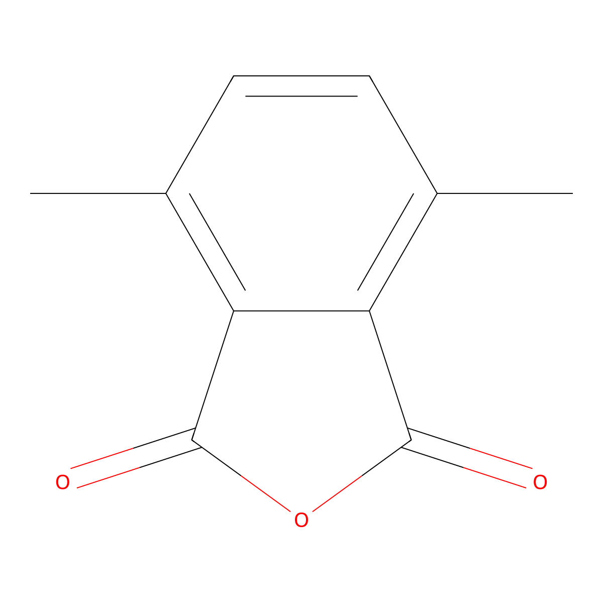3,6-Dimethylphthalic anhydride molecular structure, CAS 5463-50-3