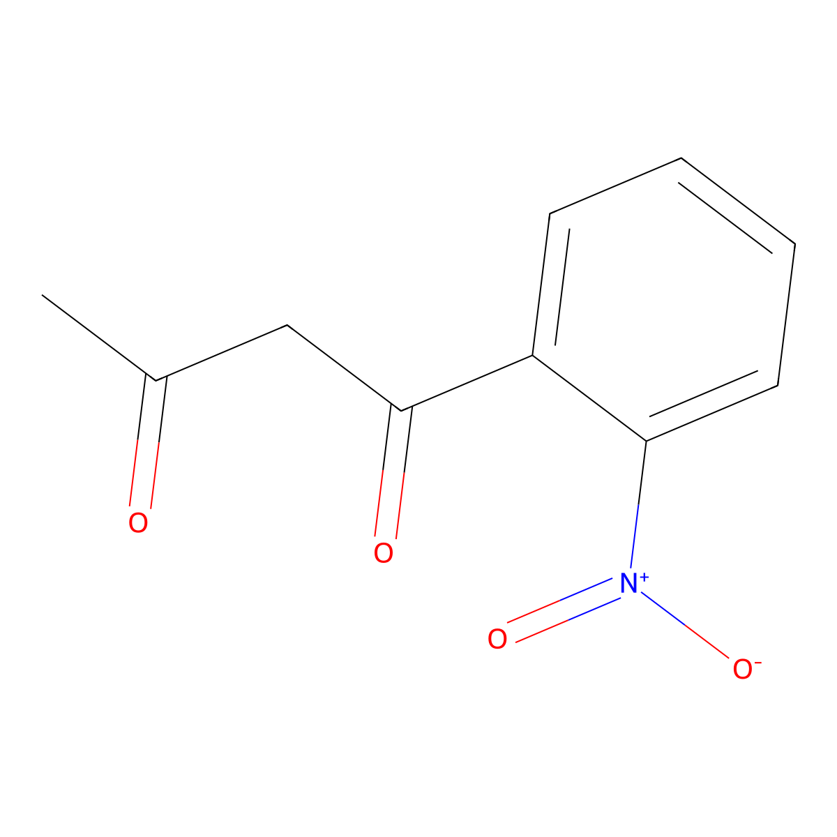 1-(2-Nitrophenyl)-1,3-butanedione molecular structure, CAS 5463-78-5