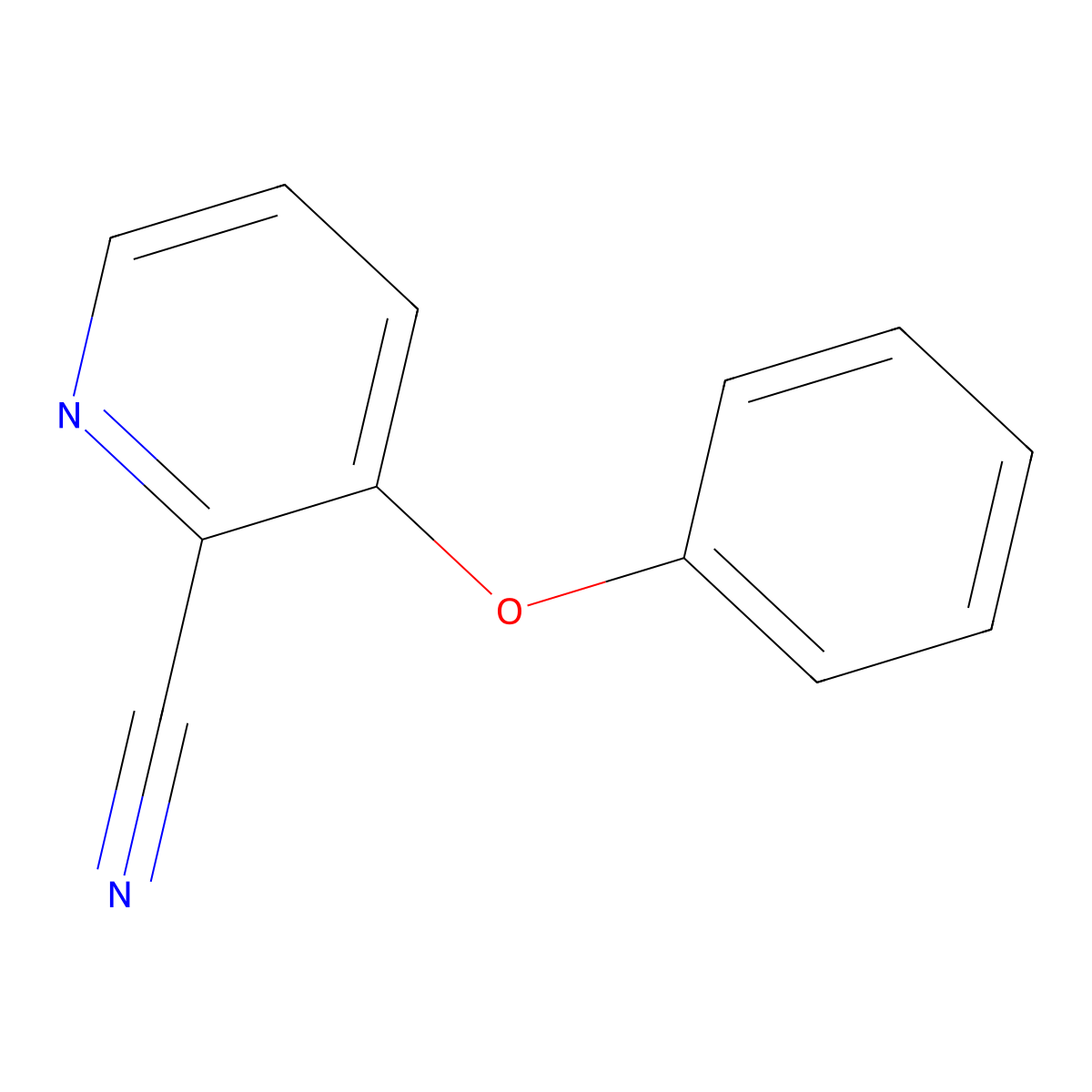 3-Phenoxy-2-pyridinecarbonitrile molecular structure, CAS 54630-04-5