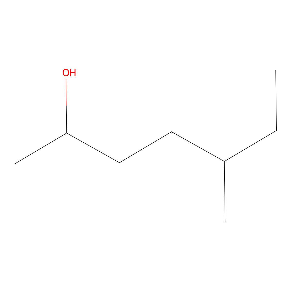 5-Methyl-2-heptanol molecular structure, CAS 54630-50-1