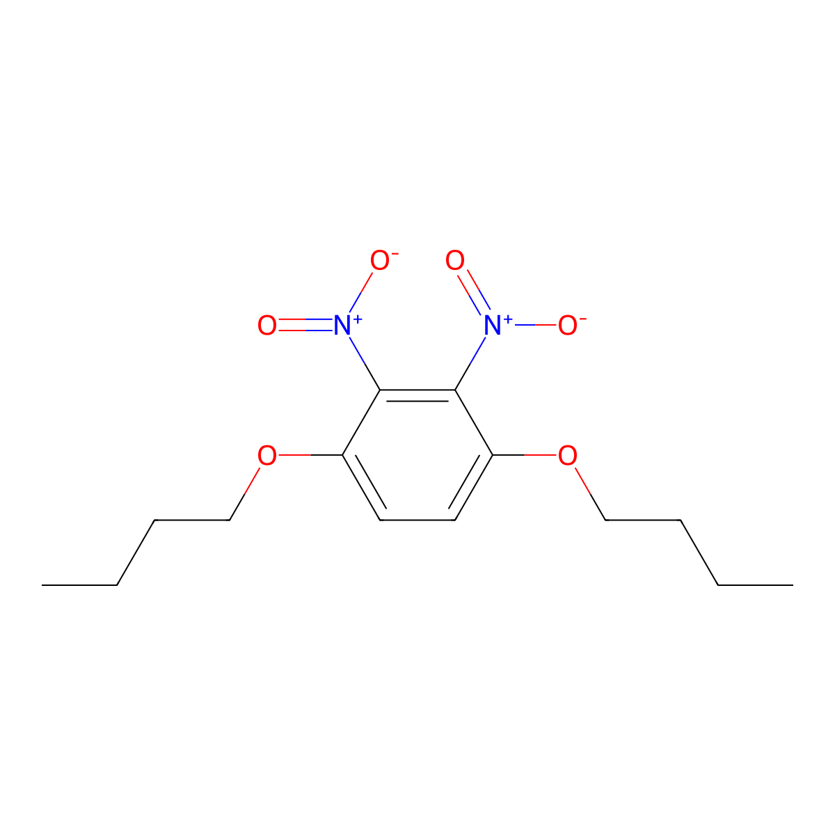 1,4-Dibutoxy-2,3-dinitrobenzene molecular structure, CAS 54630-52-3