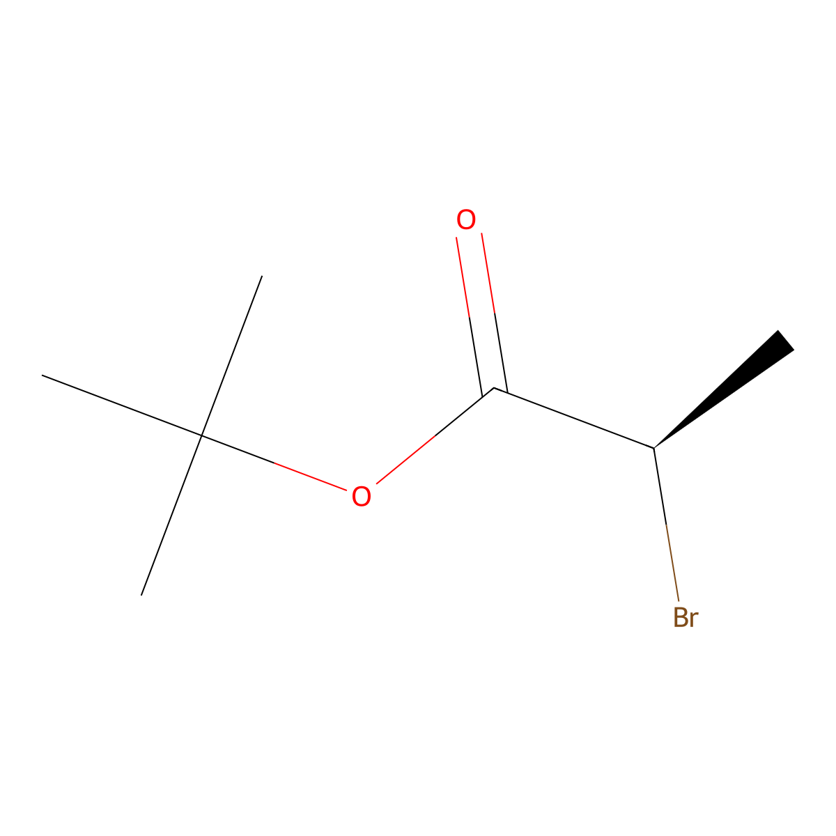 tert-Butyl (2R)-2-bromopropanoate molecular structure, CAS 54631-38-8
